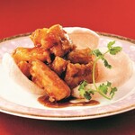 2．白身魚の甘酢あんかけ
