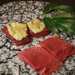 煌 焼肉 - 黒毛和牛レバー　黒毛和牛ハツ