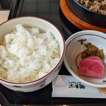 しゃぶしゃぶ・日本料理 木曽路 - 白米、お新香♪