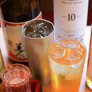 お酒好きも納得!!厳選した豊富なドリンク