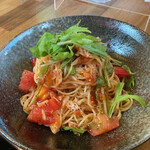 ココラボ - 水菜トマトの冷製パスタ