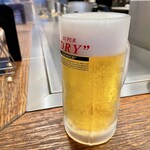 八昌 - 瓶ビールは無くジョッキのみ（中生５８０円）