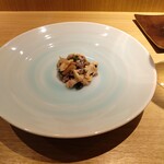 RISTORANTE IL NODO - 黒米リゾット　アマゴ添え