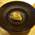 RISTORANTE IL NODO - ガスパチョを掛ける前のカッペリーニ