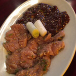 昌寿苑 - ミノ塩とレバー塩