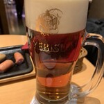 YEBISU BAR - 定番のエビスビール(ジョッキ)で〆