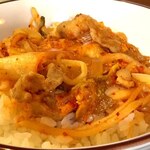 らーめん 次郎 - ミニ豚キムチ丼