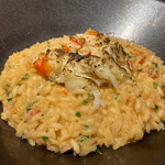Red king crab and hairy crab risotto with American sauce