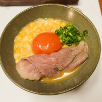 北新地しゃぶしゃぶすき焼き きらく - こちらは〆の雑炊TKG.ﾟ+.(´∀｀*).+ﾟ.