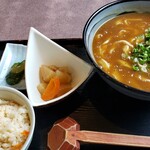 さぬきうどん・うどん長屋 - 料理写真:カレーうどんを定食で