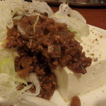 パブリックハウス ブラボー! - 肉味噌ヤッコ￥385