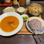 バインセオ サイゴン - 辛口海老カレーセット