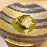 兄弟寿し - 佐渡 黒鮑 肝ソース