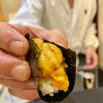 兄弟寿し - 青森 紫雲丹、三河 海苔