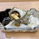 兄弟寿し - 佐渡 さざえつぼ焼き