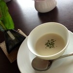 Cafe Rire - ブランチに付くスープ。
キャベツのスープでした。