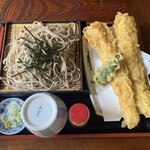 Soba Ichi - 穴子天ざる…税込1100円