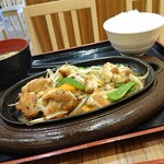 Yasutomi Shokudou - 鶏もも柚子胡椒焼き定食