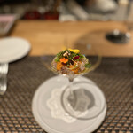 ARMONICO - 真鯵のタルタル　茄子のマリネ