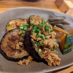 手しおごはん 玄 - 米茄子ステーキのカレー麻婆