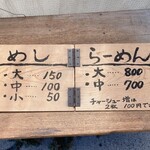 らーめん 天天有 - メニュー