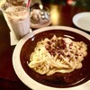 APPARTEMENT 301 - 料理写真:『シナモンミルクチャイ（アイス）』
『焼きとうもろこしのポタージュ　フェットチーネ』
