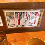 汁なし担担麺専門 キング軒 - お作法