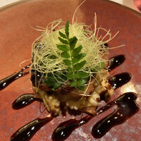 メイ - 前菜１「鰻、トウモロコシ」