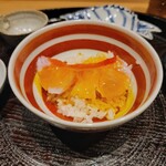 日本料理 研野 - 金目鯛のしゃぶしゃぶと黄身醤油のたまごかけご飯