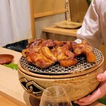 日本料理 研野 - 京都もち豚を八丁味噌に漬け込んだ叉焼