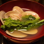 石葉 - 椀変：蛤鍋、菜花