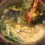 手打うどん あかう - えび天みぞれのアップ