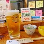もり - 2021年11月　生ビール中ジョッキ【税抜500円】