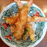 日本料理　三崎港　蔵 - 海老天小丼。