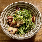 遊酒食堂 宇都宮 - タコとオカヒジキの辛子和え(400円)