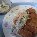 らふぉれ - この日は味噌カツに小鉢がついていました(^0^)