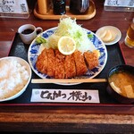 Tonkatsu Yokoyama - 店長オススメ「特選ロースかつ定食」 @1,550円也