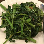 一味玲玲 本店 - 空芯菜醤油ネギ炒め