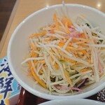 なか卯 - 定食のサラダ