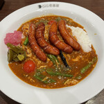 カレーハウス CoCo壱番屋 - スパイスカレーチキン夏ベジ　ソーセージトッピング