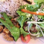 パルナチュレ - タンドリーチキン、地元の旬野菜パワーサラダ