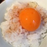 伊右衛門サロン - 黄身の色鮮やかな玉子かけご飯でした