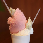 コフレ - あまおう　お米のジェラート　Doble