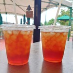 軽井沢フラットブレッズ - ドリンクセットでアイスティー(S)は200円。Sでもわりと量は多め。