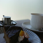 cafe1518 - 料理写真:抹茶のチーズケーキ & ブレンドコーヒー
