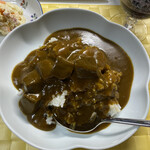 欧風カレー ガヴィアル コレド室町2号店 - カレーと赤ワインと。ワインもコレドで買ってきました。テイクアウトでも変わらぬ美味しさ