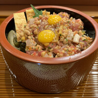 江戸前 寿し政 別館 - 納豆まぶし・とび子&うずら玉子追加（計1,260円）2022.7
