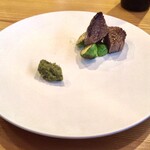 37+1 - 大和牛のヒウチ〜万願寺唐辛子のペースト、南瓜