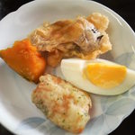 あほだら亭 - 小皿のおかず。