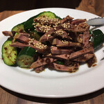 彩華 - 牛タンときゅうりの中華和え